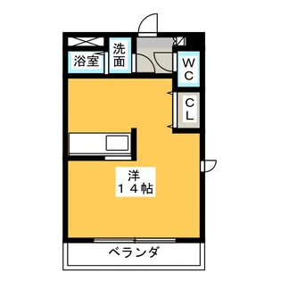 栄町パレス【3階】の間取り
