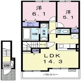 ファイン・ヒルズ【2階】の間取り
