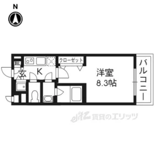 ベラジオ京都東山2【1階】の間取り