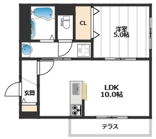 ANNEX【1階】の間取り