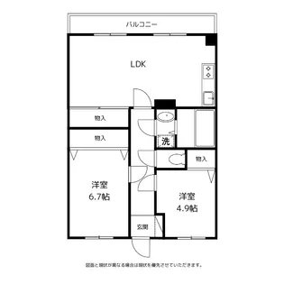 パークリージェント堀川【3階】の間取り