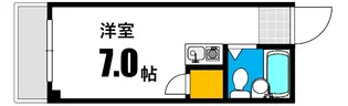 パートナー広島【9階】の間取り