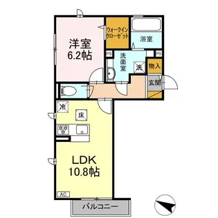 ロイヤルガーデン スタシオン【1階】の間取り