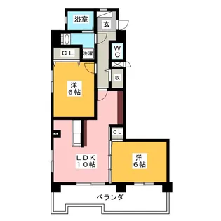ロイヤルハイツワコーII【6階】の間取り