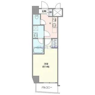 ヴォーガコルテ田端壱番館【2階】の間取り