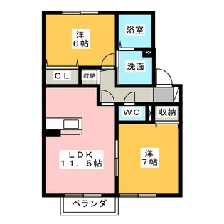 ベルモア【2階】の間取り