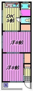 荒田ハイム【1階】の間取り