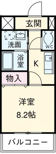 ジュネス御堂坂A【1階】の間取り
