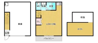メルシー高槻北大樋GHの間取り