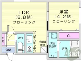 EEL麻生【3階】の間取り