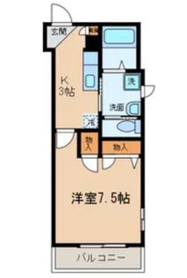カサブランカ【3階】の間取り