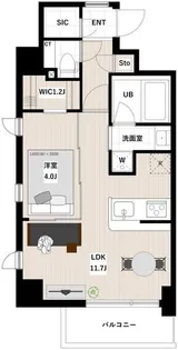 アーバンパーク清澄白河【4階】の間取り