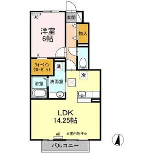 ウィル横町【1階】の間取り