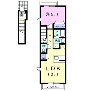レジデンスMII【2階】の間取り