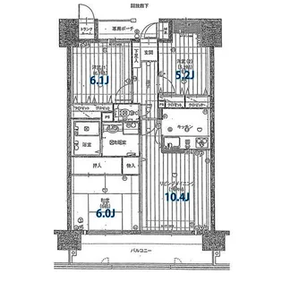 ネオグランデ池ノ台【13階】の間取り
