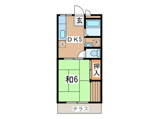 ポエム・ヤジマ【1階】の間取り