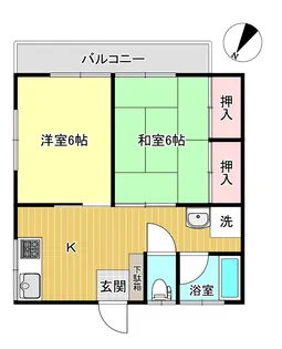 ベルウッドハイツI【2階】の間取り
