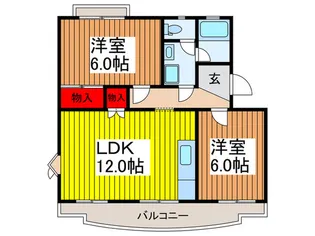 グリーンハイツ7【5階】の間取り