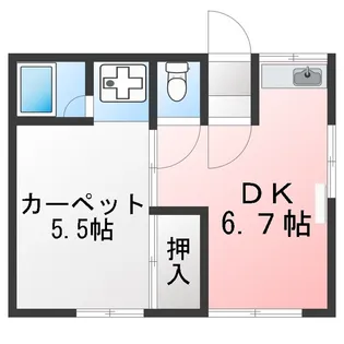 東仙荘【1階】の間取り