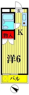 ハイツリバーサイド【3階】の間取り