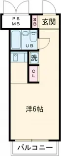 スカイコート世田谷用賀【7階】の間取り