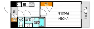 プレデコート天王寺EAST【4階】の間取り