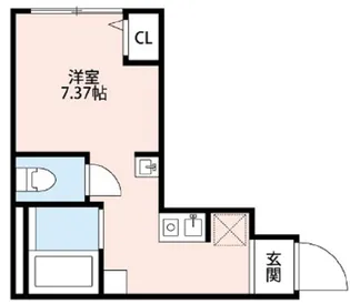 ソレイユ多摩川【3階】の間取り