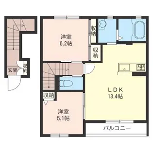 SHM ゴールドパレス D【2階】の間取り