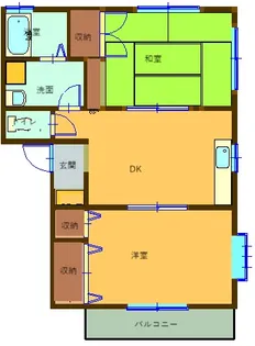 ドリーム21B【1階】の間取り