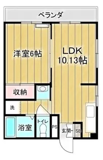ビューハイム【2階】の間取り