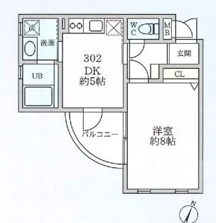 アカンサス【1階】の間取り