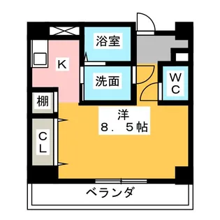 ワンダフルコートI【1階】の間取り