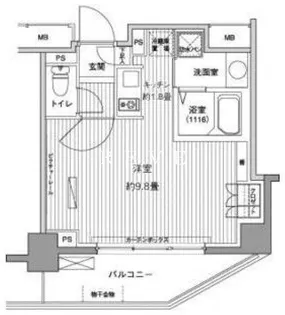 ヒューリックレジデンス茗荷谷【2階】の間取り