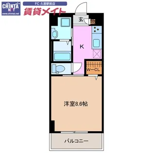 IL VIALE【3階】の間取り