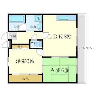 第2シティハイツ【5階】の間取り