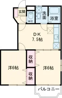 サンライフB棟【1階】の間取り