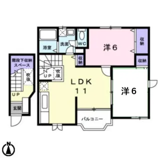 アグリーアブルハウスI【2階】の間取り