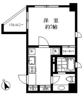 プレール・ドゥーク日本橋リバーサイド【9階】の間取り