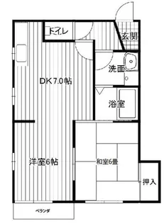 プロテージスダ【1階】の間取り
