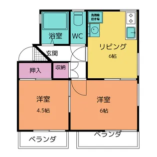 コテージ・T【1階】の間取り