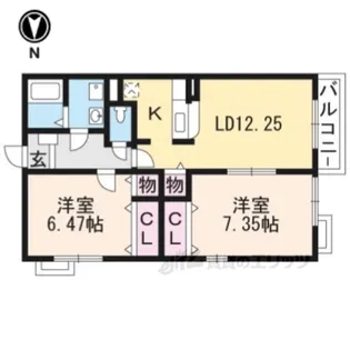 コンフォート・アザレア【2階】の間取り