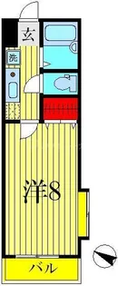 シェルクール亀有【2階】の間取り