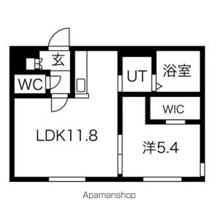 Pche山鼻 C【4階】の間取り