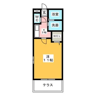 フレアハイム【1階】の間取り