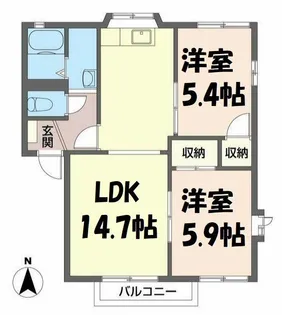 メゾン・ド・ラビアン A【2階】の間取り