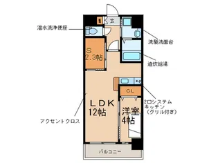 プレステージプレミアム久留米本町【9階】の間取り