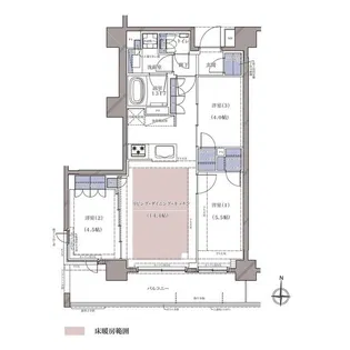 ディームス横濱青木町【8階】の間取り