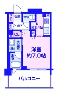 クリオ新杉田駅前【3階】の間取り