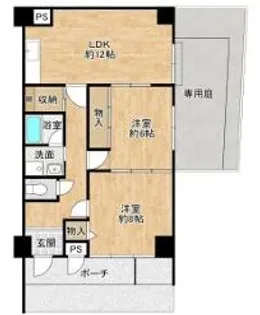 バーンホーフ千里丘【1階】の間取り