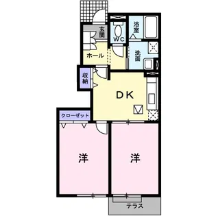 セイバリーハウス【1階】の間取り